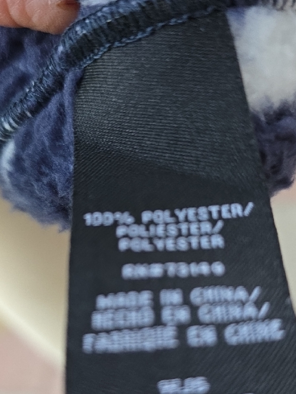 Plush Navy Star Sherpa Cardigan - Picture 8 of 10